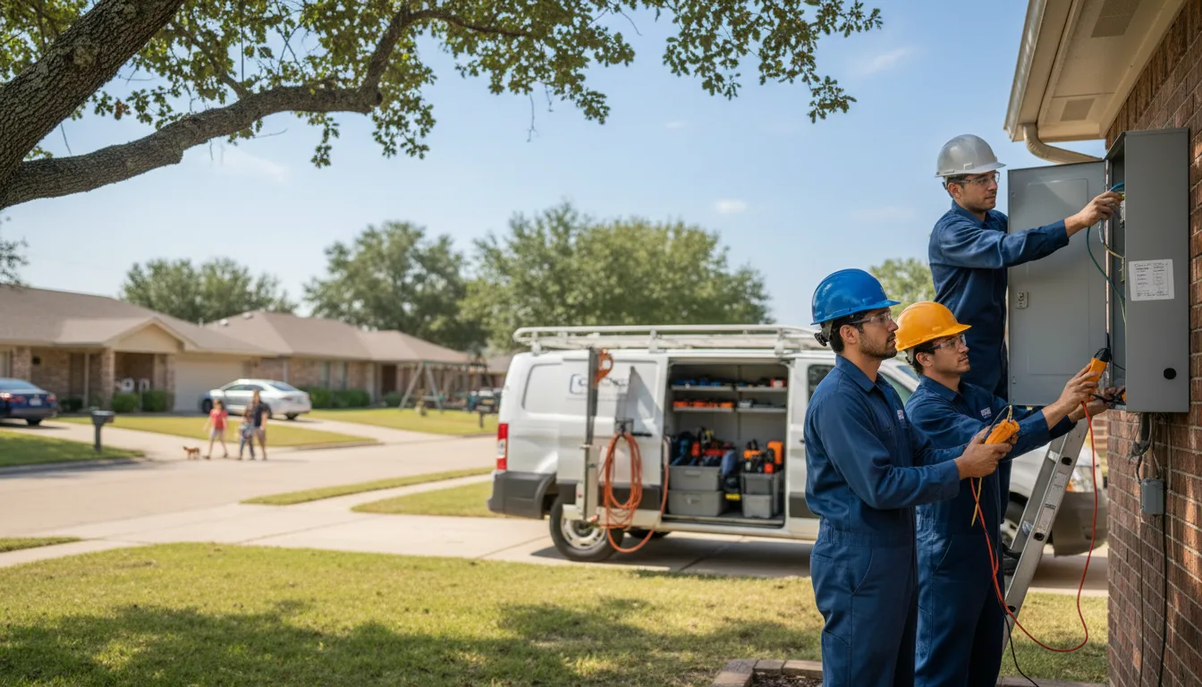 Certified electrician providing emergency electrical services in Sims, AR